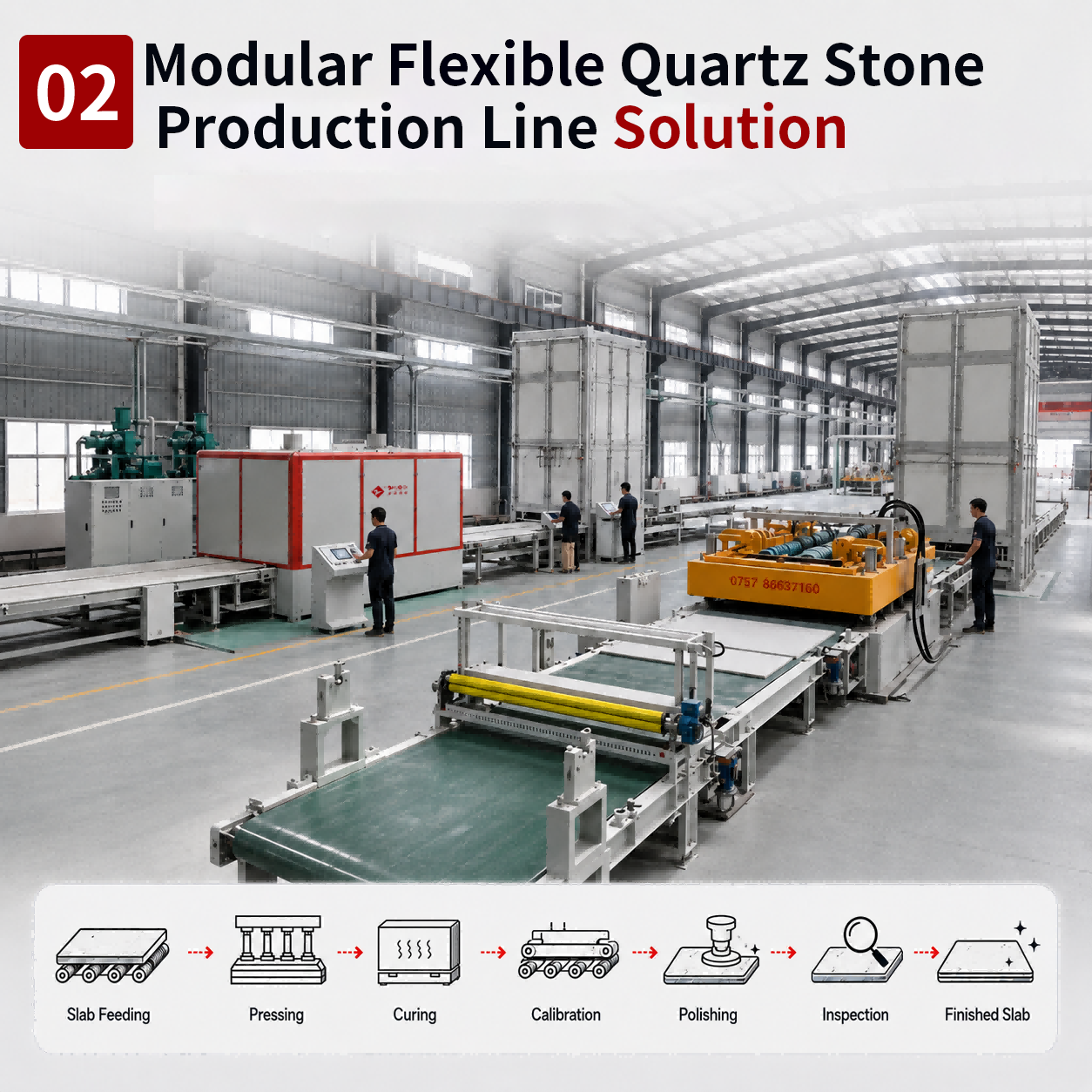 Modular Flexible Quartz Stone Production Line Solution